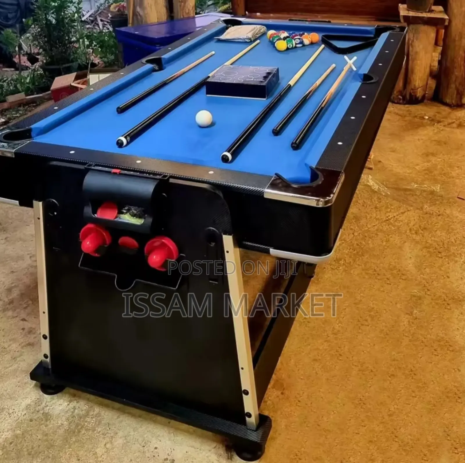 4in 1 Rotating Pool Table,Air Hockey,Tennis Table and Dining Top