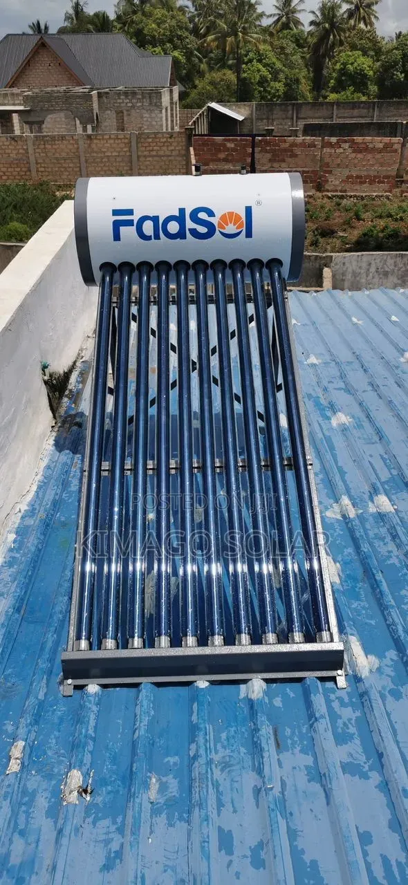 Solar Water Heater 10 Vacuum Tubes 100L