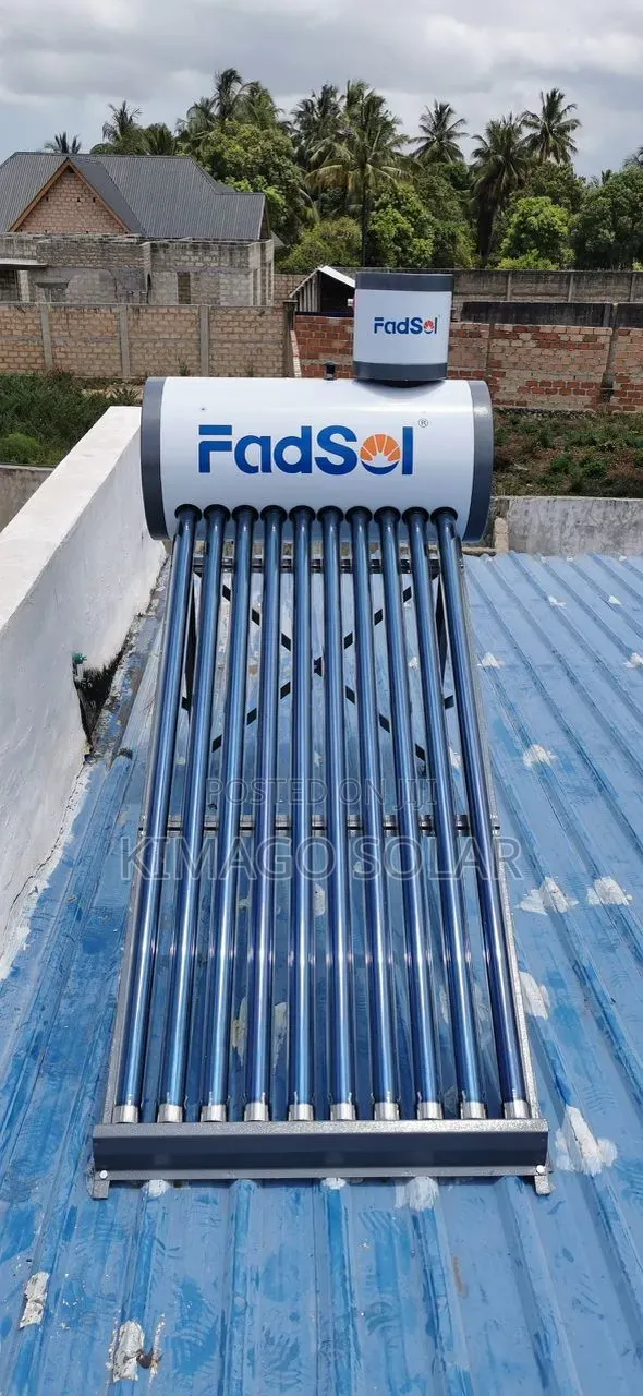 Solar Water Heater 10 Vacuum Tubes 100L