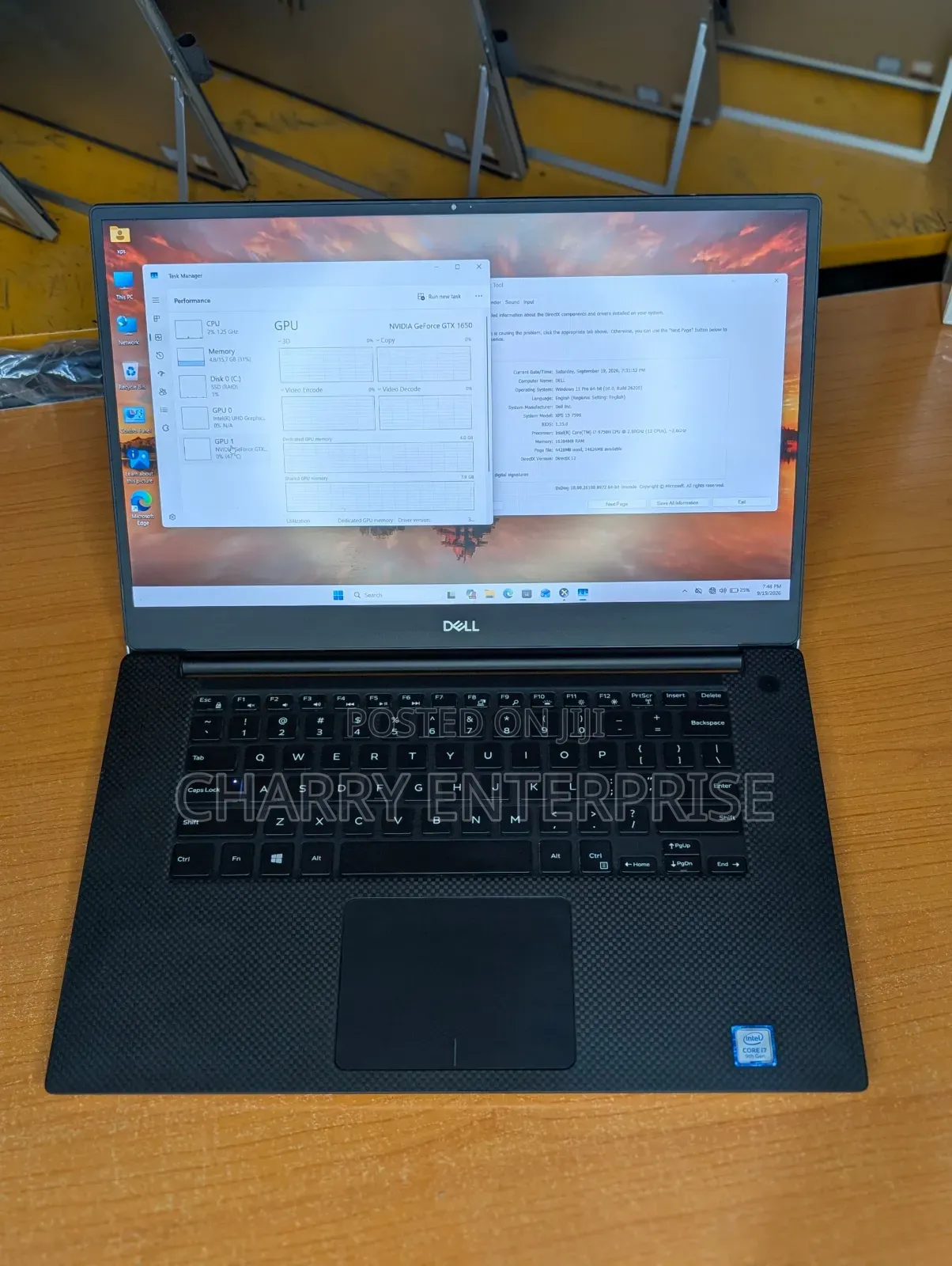 Laptop Dell XPS 15 7590 64GB Intel Core i7 SSD 512GB