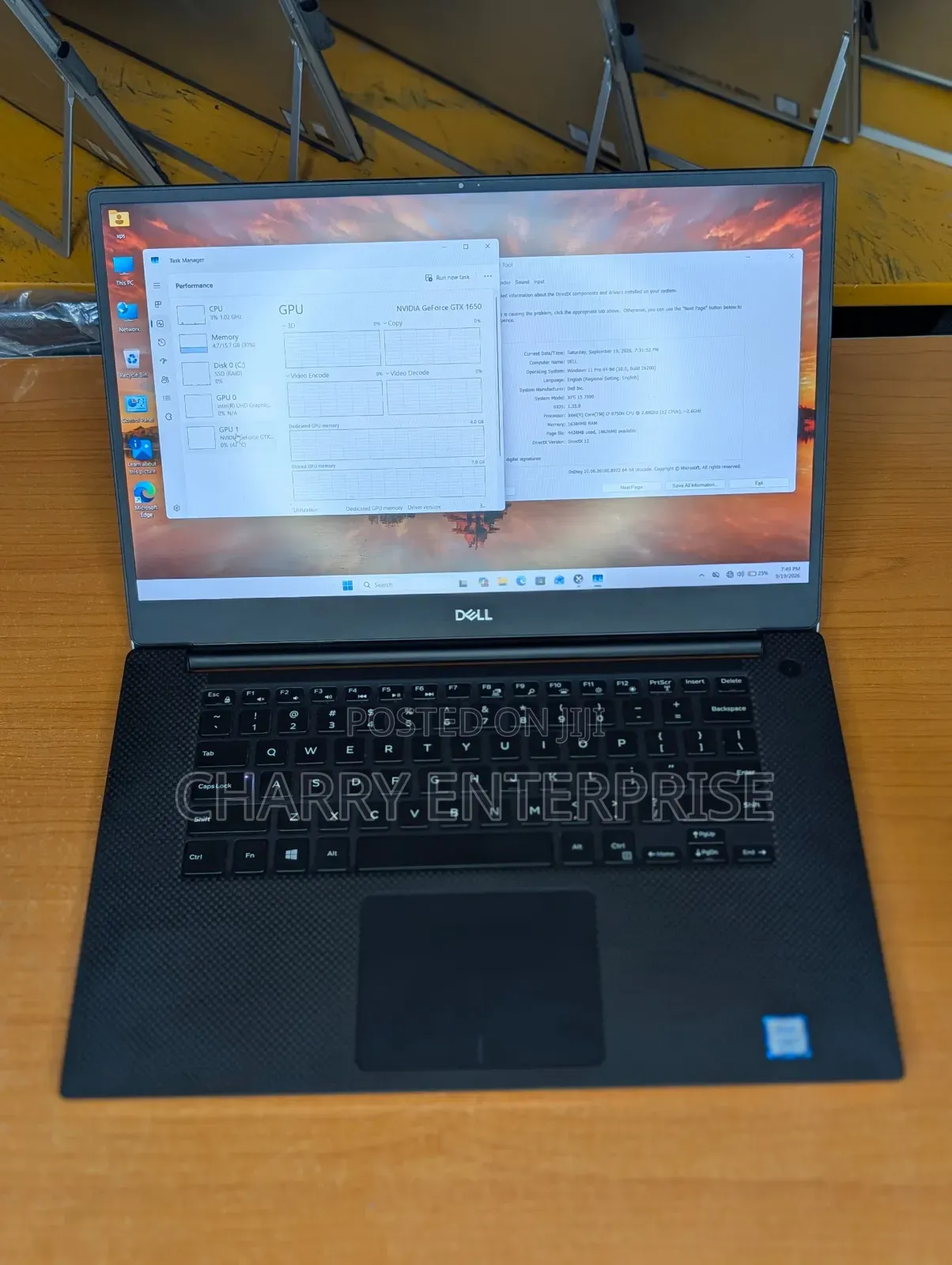 Laptop Dell XPS 15 7590 64GB Intel Core i7 SSD 512GB