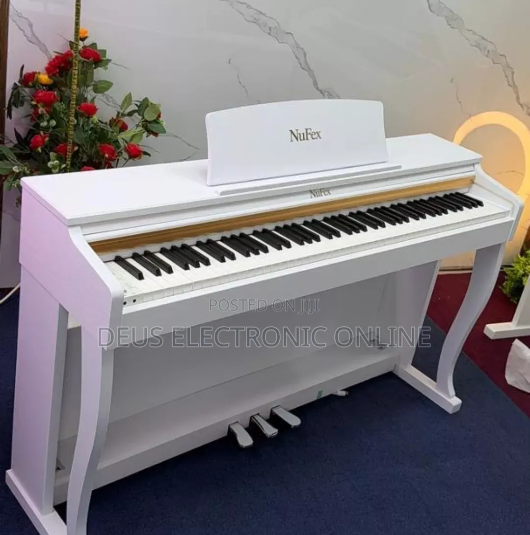 NuFex PIANO 88 Keys NFX 5100 Digital Piano . Nyeusi , Nyeupe Na Brown