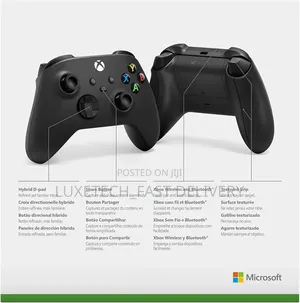 Xbox Wireless Controller Carbon Black – Series X|S, One, PC, Bluetooth
