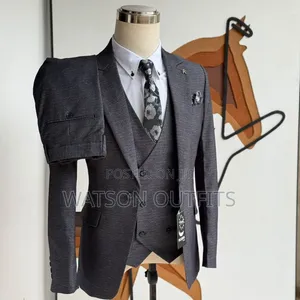 3 Colours Maroon Dark Grey and Dark Blue Men's Suits Turkey Materials