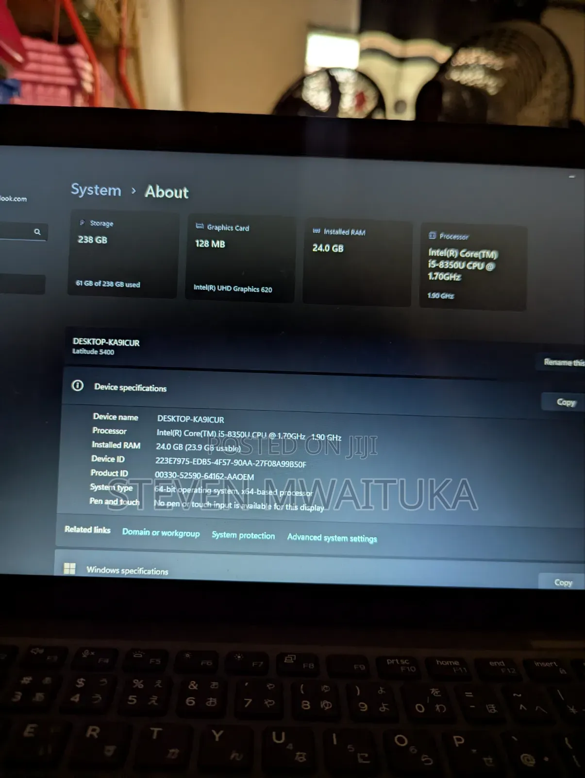 Laptop Dell Latitude 5400 24GB Intel Core i5 SSD 256GB