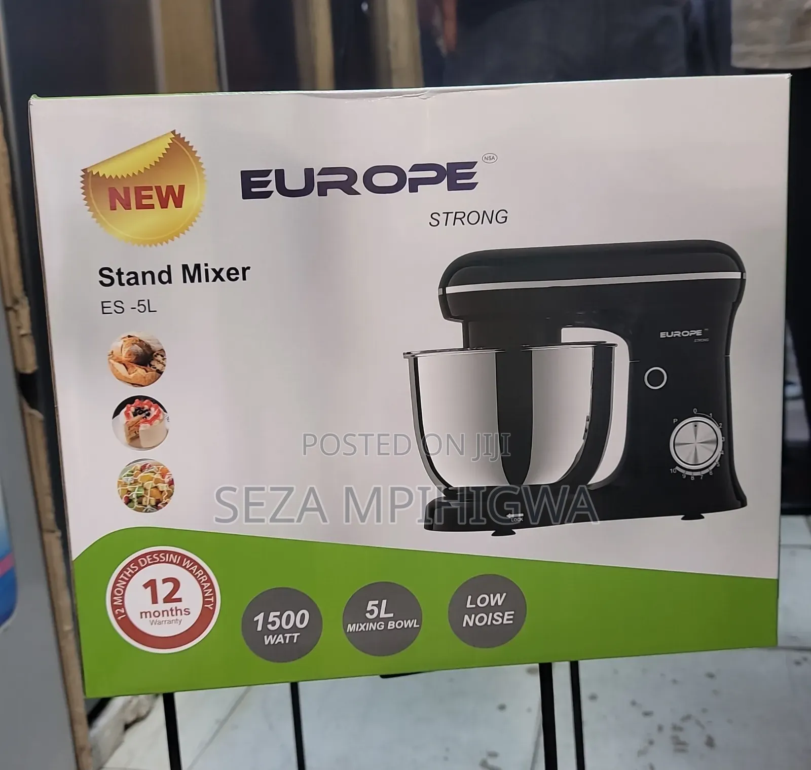 EUROPE Strong Stand Mixer – Mkombozi Wa Jikoni Yako!"
​