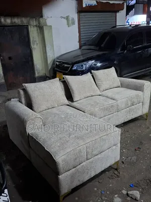 L Shape Sofa Full Fiber and Spring