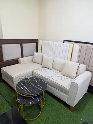 L Shape Sofa Full Fiber and Spring