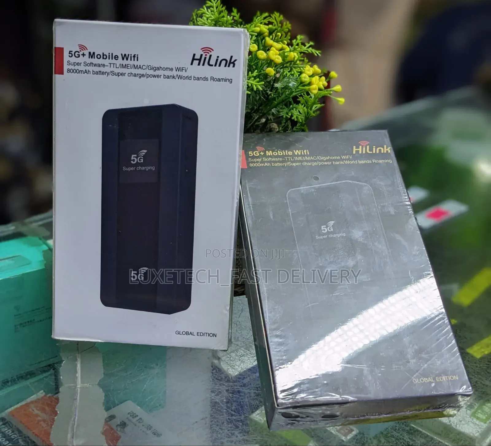 HiLink 5G+ Mobile WiFi Router – 8000mAh Global Hotspot With Power Bank