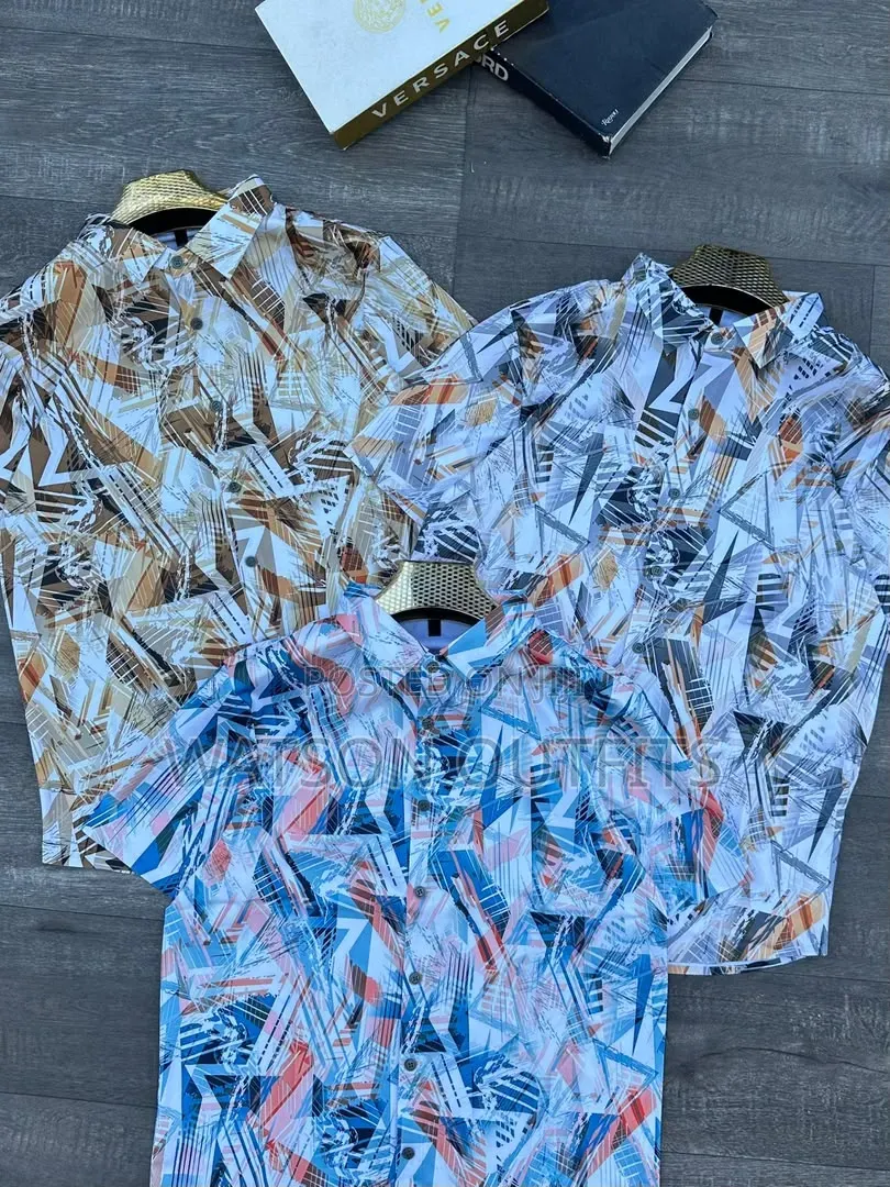 Men's New and Original Shirts Short-Sleeved HOTLY Multi-Coloured