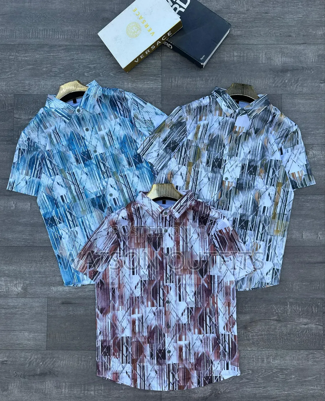 Men's New and Original Shirts Short-Sleeved HOTLY Multi-Coloured