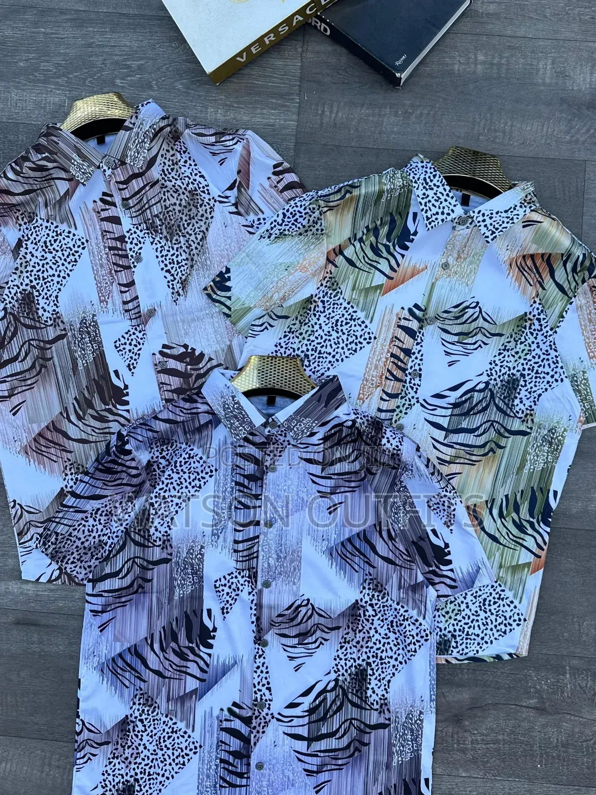 Men's New and Original Shirts Short-Sleeved HOTLY Multi-Coloured