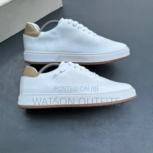 6 Colours Design Lora Piana Brand Men's Leather Sneakers