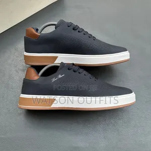 6 Colours Design Lora Piana Brand Men's Leather Sneakers