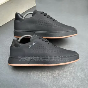 6 Colours Design Lora Piana Brand Men's Leather Sneakers