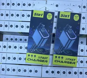 5-in-1 180W Fast Car Charger/Mp3/Bluetooth
