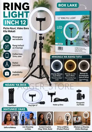 12-Inch LED Ringlight Kit
