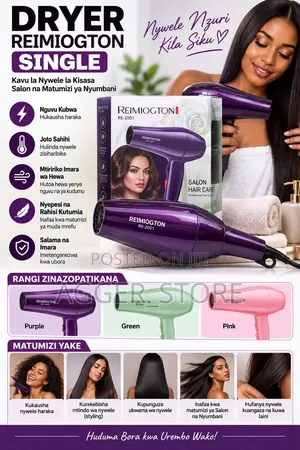 REIMIOGTON Purple Handheld Hair Dryer