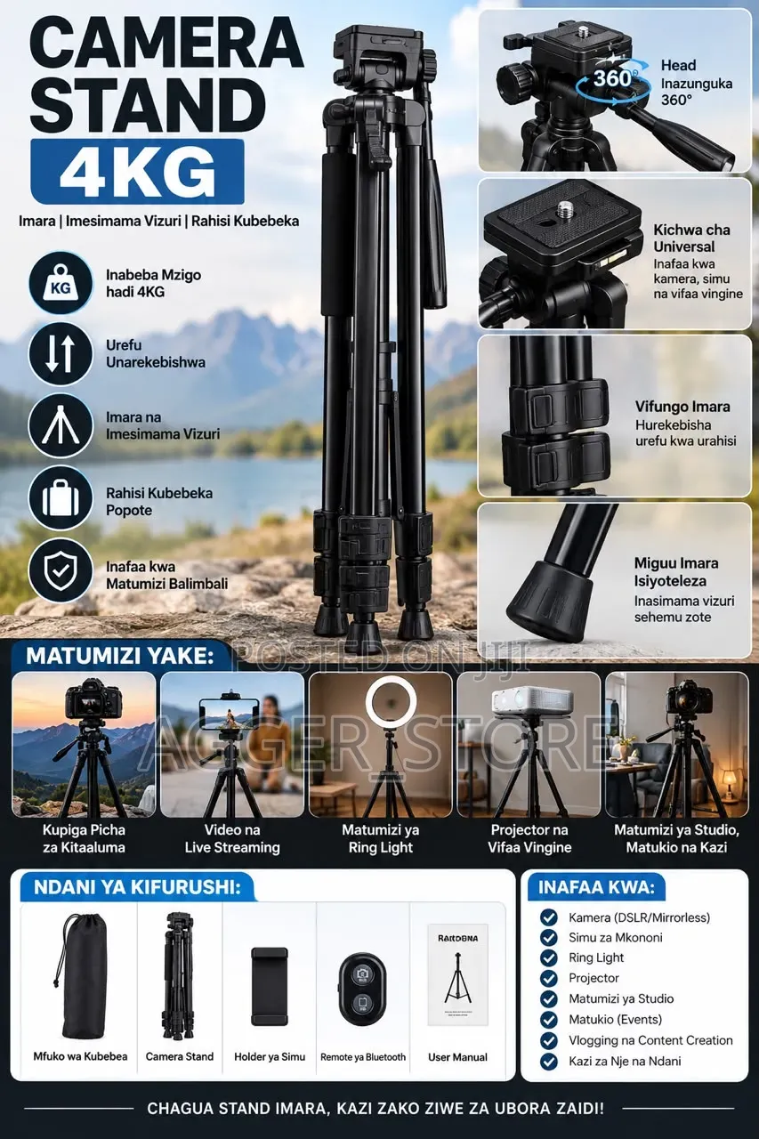 360° Camera Tripod Stand