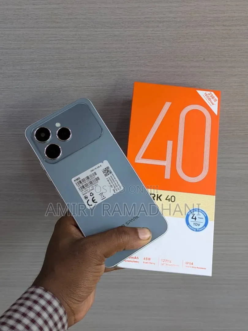 New Tecno Spark 40 256 GB Gray