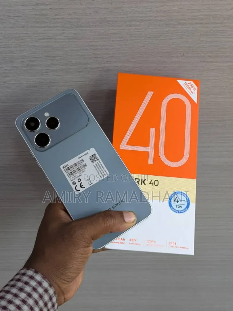 New Tecno Spark 40 256 GB Gray