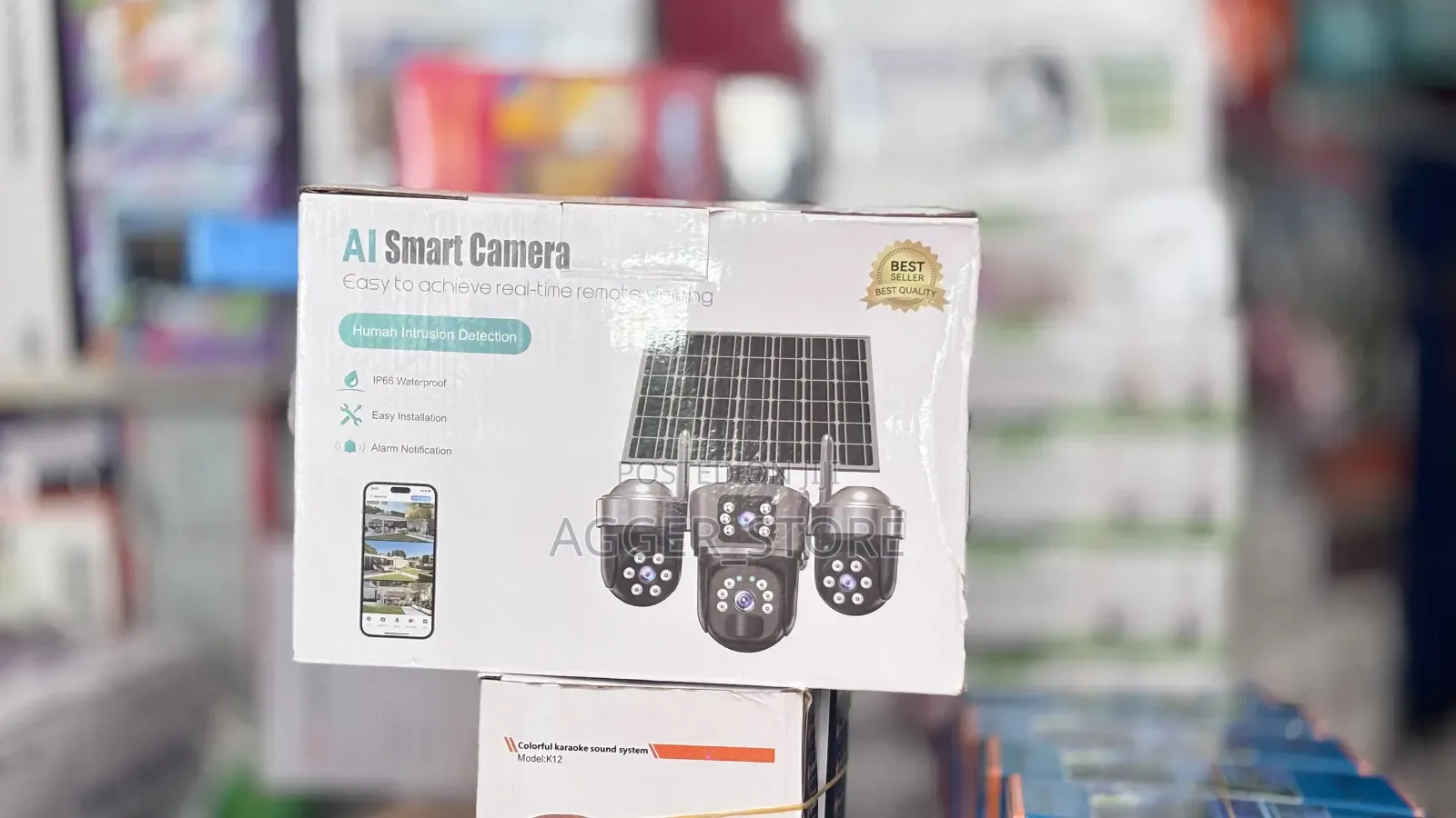 Triple-Lens PTZ Solar Security Camera