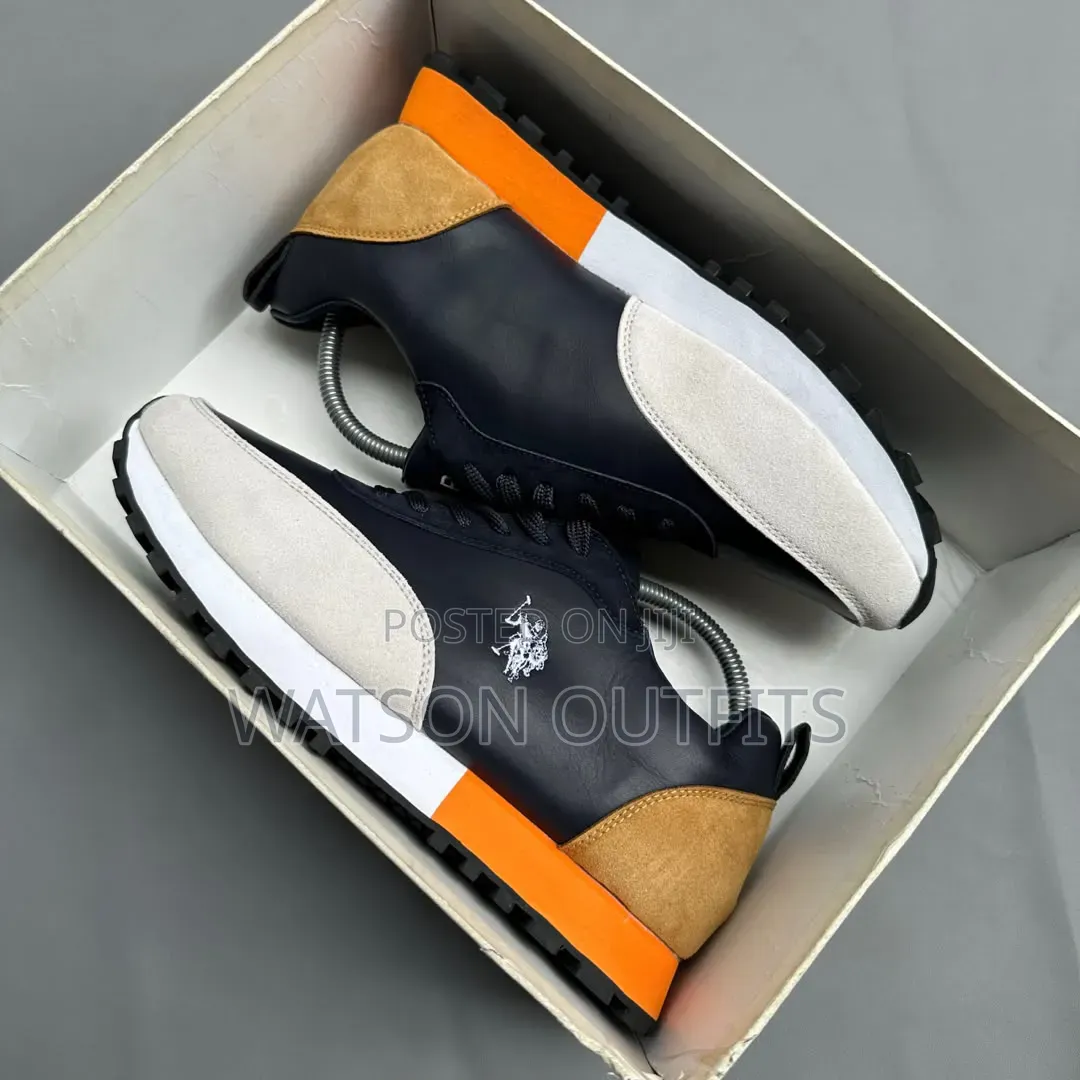 4 Colours Polo Brand Beautiful Design Men's Leather Shoes or Sneakers