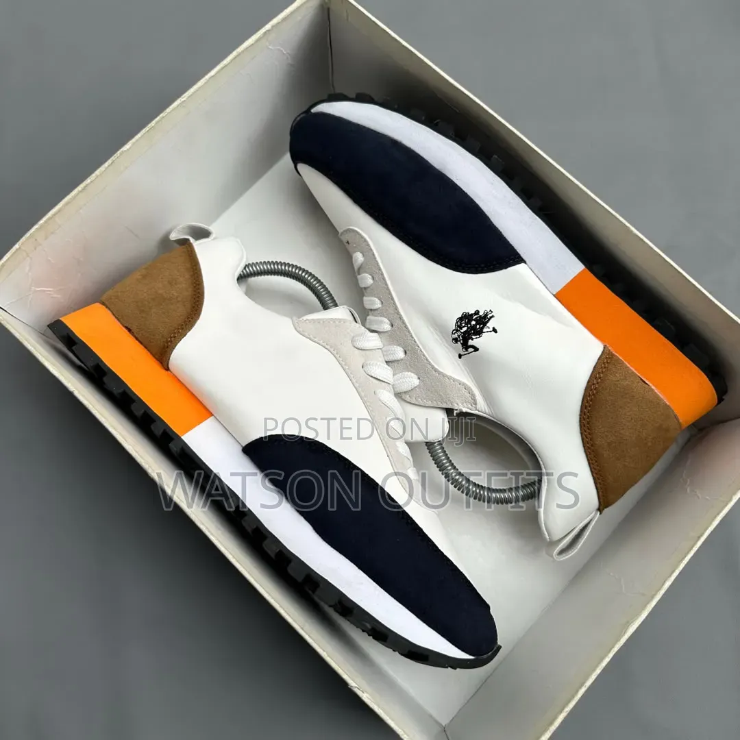 4 Colours Polo Brand Beautiful Design Men's Leather Shoes or Sneakers