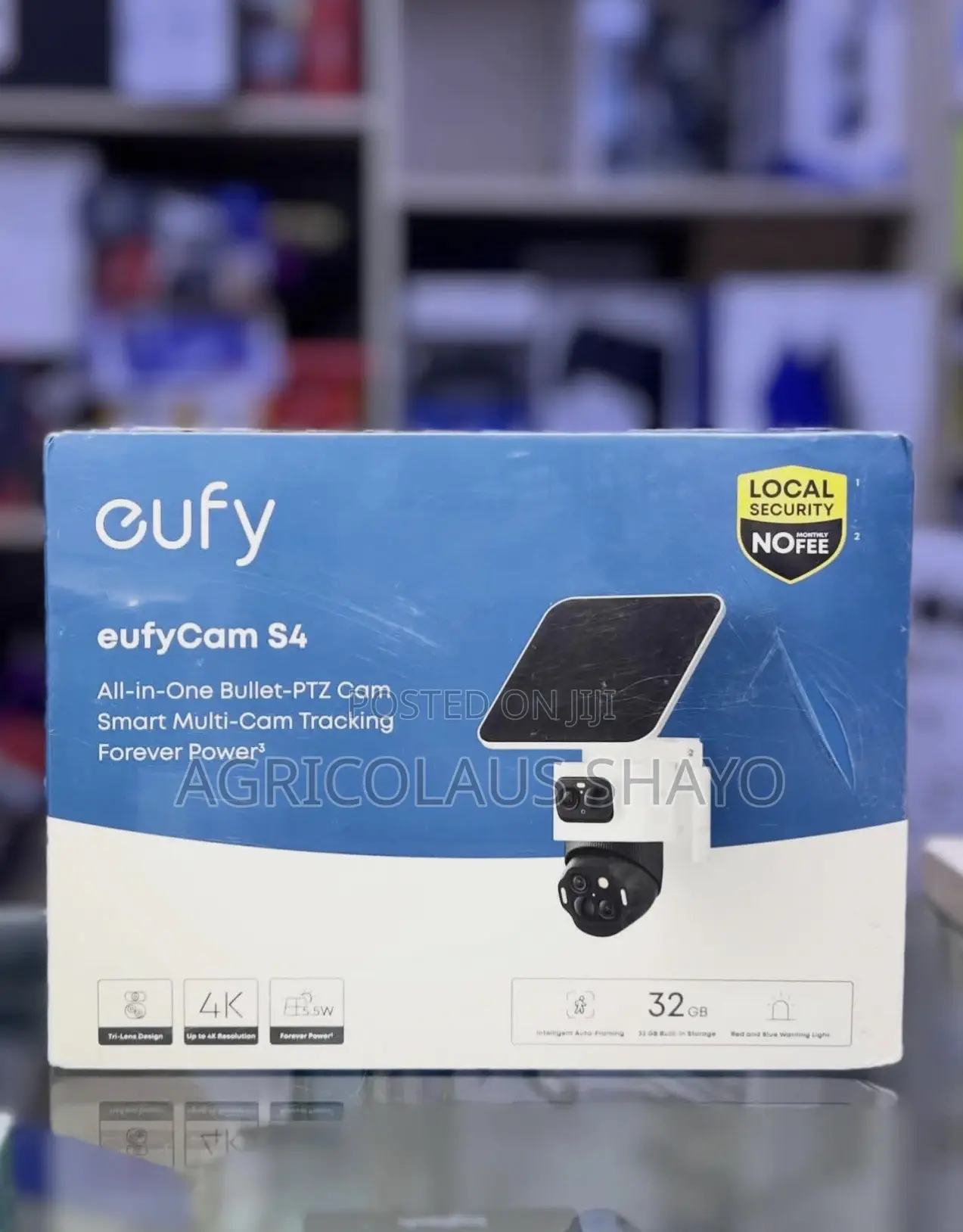 eufyCam S4 – All-in-One Bullet-PTZ Solar Security Camera
