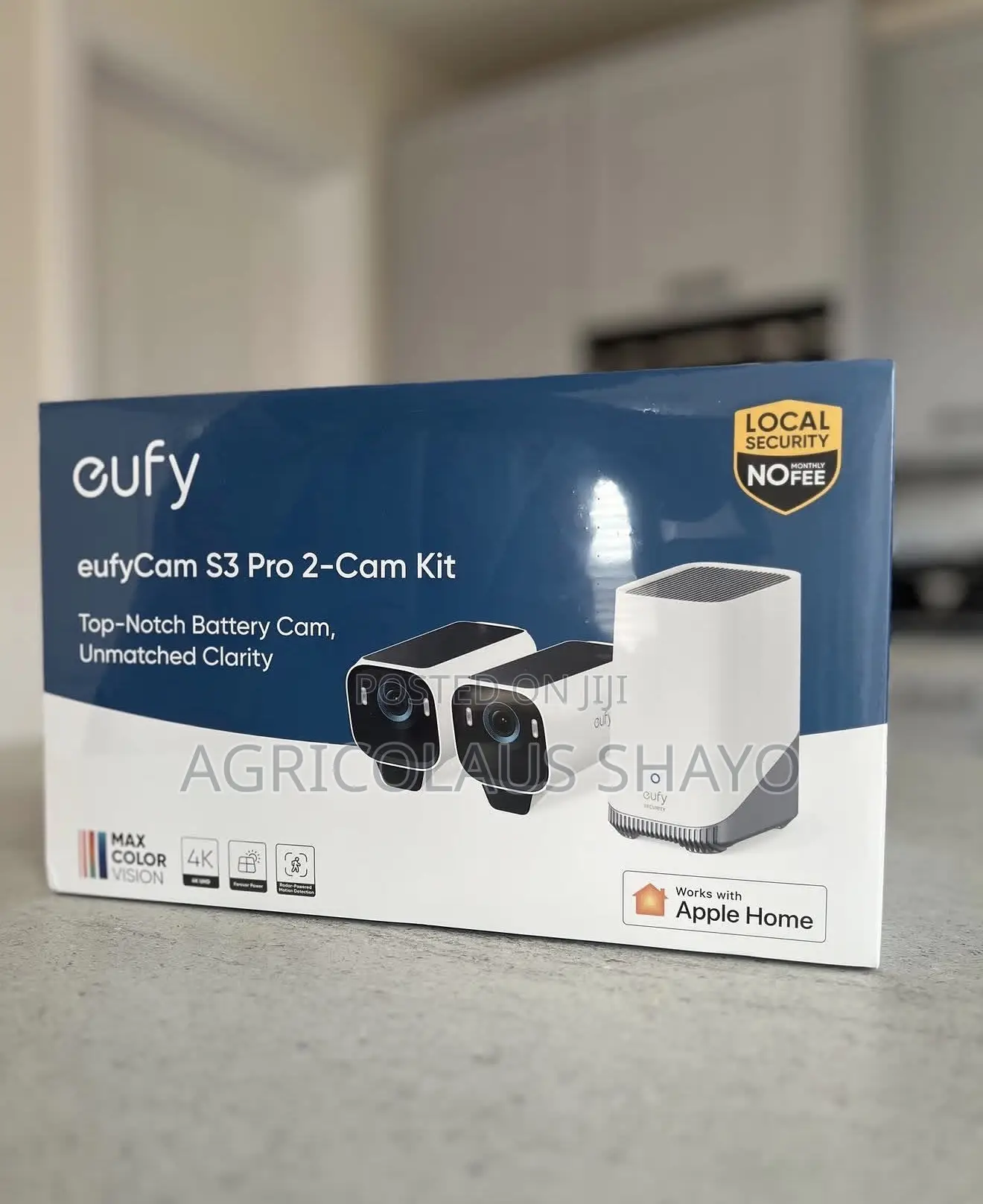 eufyCam S3 Pro 2-Cam Kit– Solar Security System With MaxColor Vision