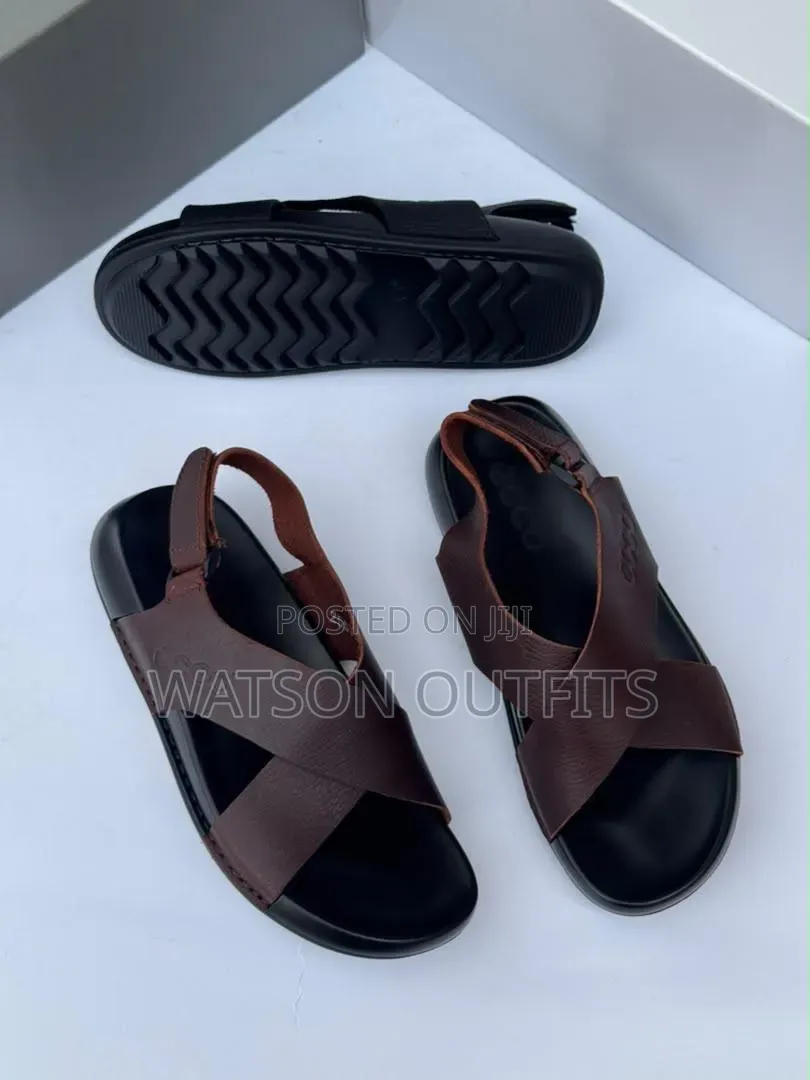 Ecco Brand 2 Colours Sendo Za Kiume or Men's Leather Sandals