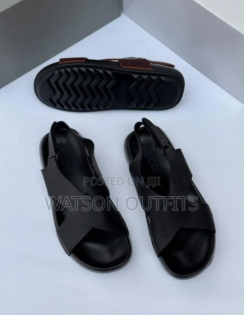 Ecco Brand 2 Colours Sendo Za Kiume or Men's Leather Sandals