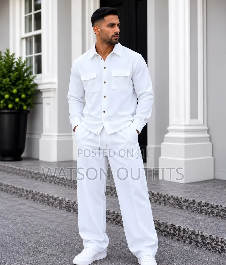 Men's New and Original Fulls Wear Long Sleeved Shirts and Trousers