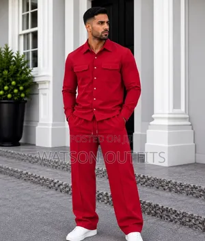 Men's New and Original Fulls Wear Long Sleeved Shirts and Trousers