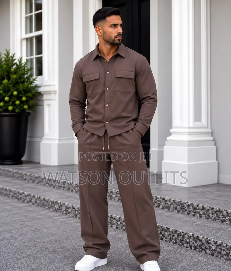 Men's New and Original Fulls Wear Long Sleeved Shirts and Trousers