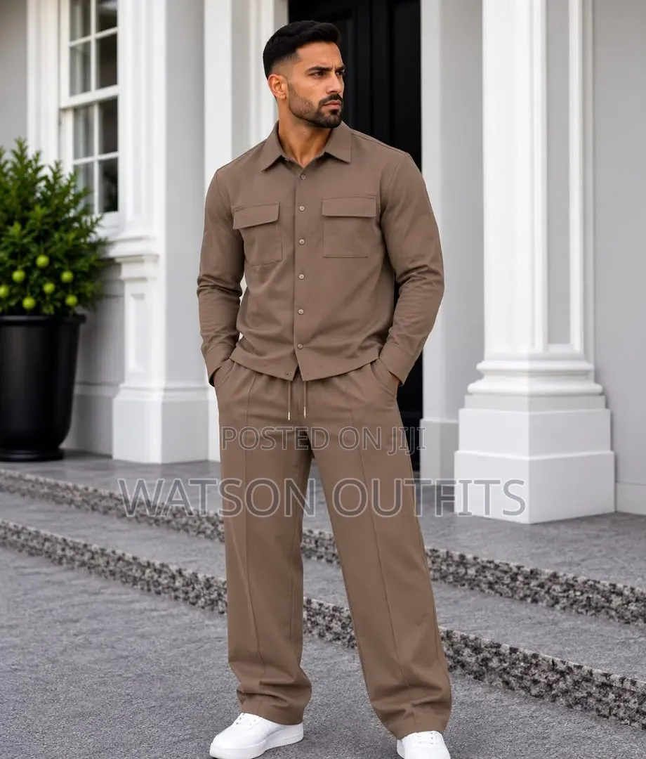 Men's New and Original Fulls Wear Long Sleeved Shirts and Trousers
