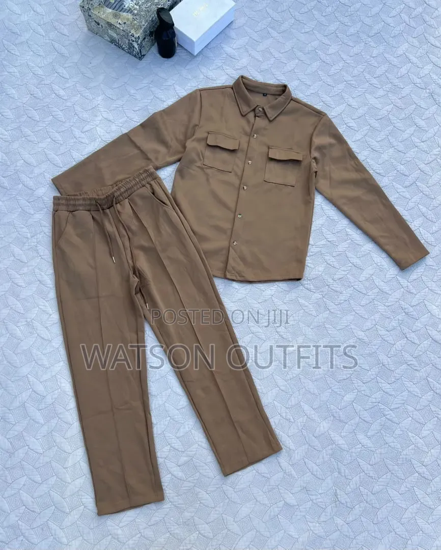 Men's New and Original Fulls Wear Long Sleeved Shirts and Trousers