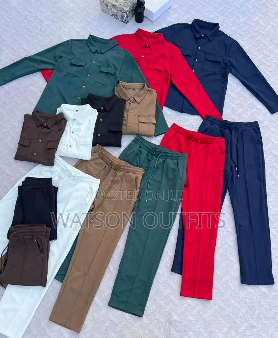 Men's New and Original Fulls Wear Long Sleeved Shirts and Trousers