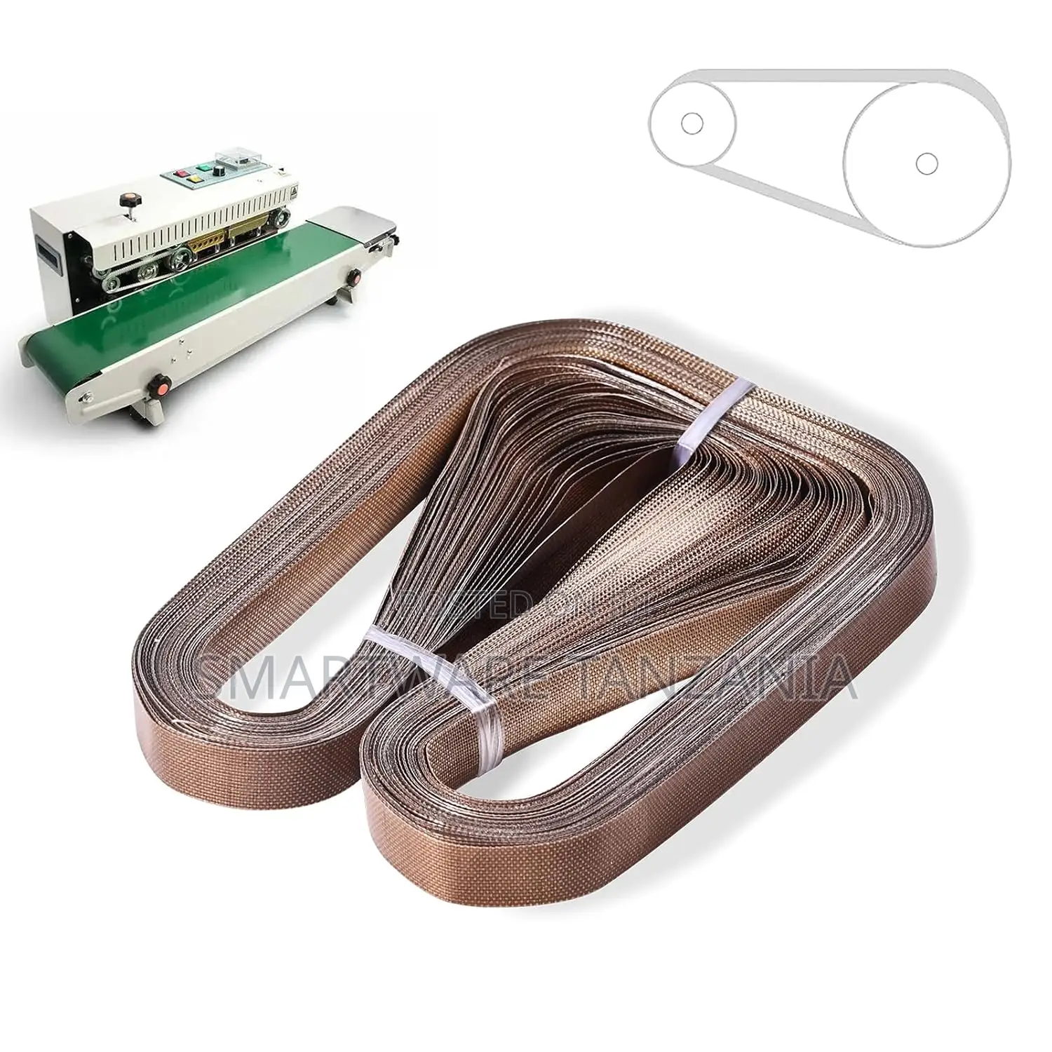 PTFE Teflon Tape for Automatic Horizontal Sealing Machine, Sealer Belt