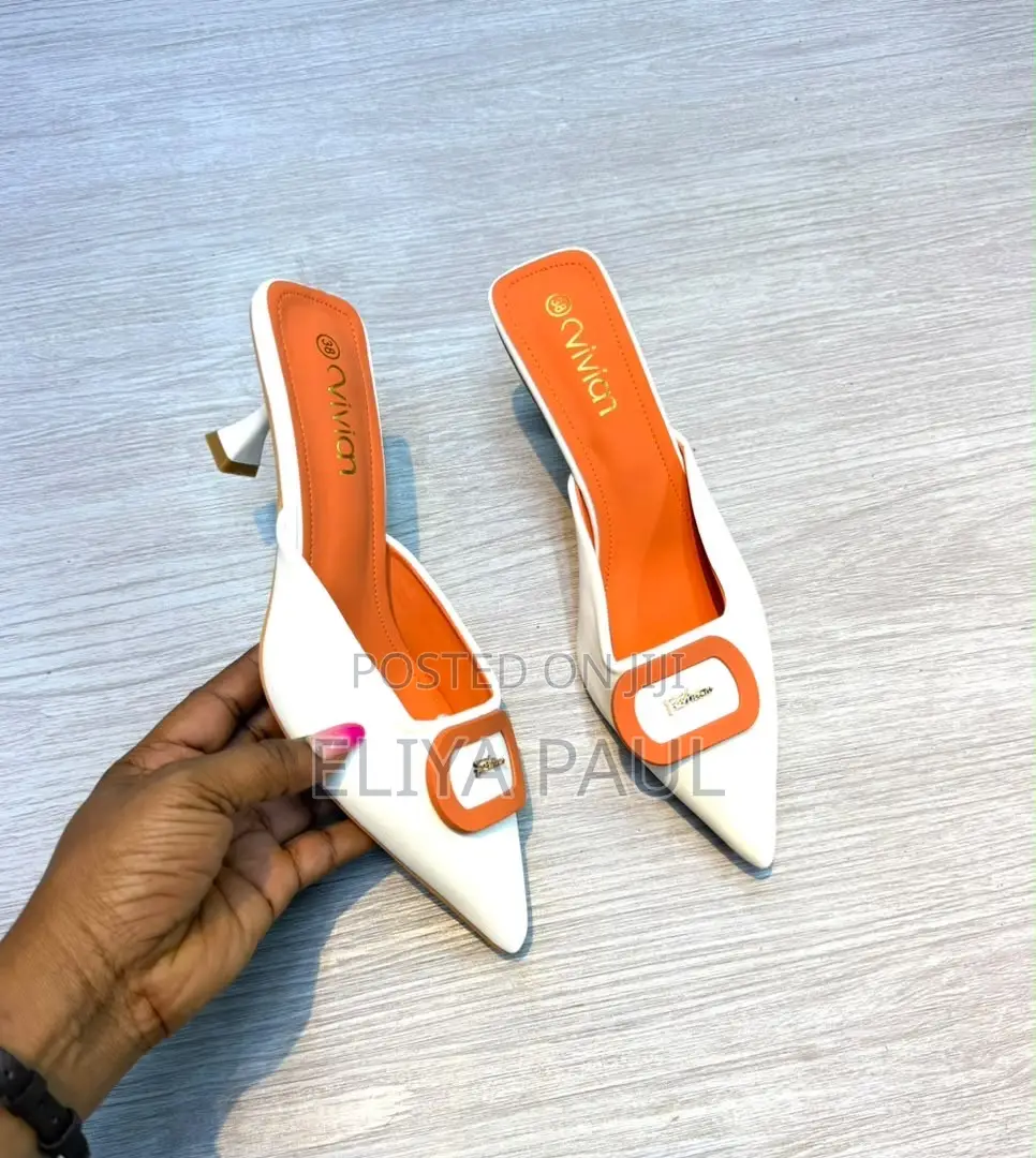 Vivian Pointed Toe Mules Heel (Choki )