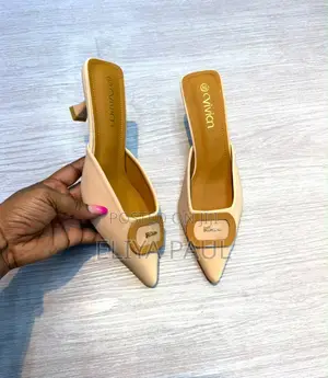 Vivian Pointed Toe Mules Heel (Choki )