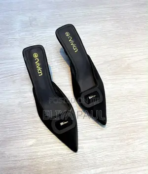 Vivian Pointed Toe Mules Heel (Choki )