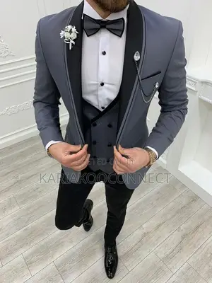 Black Smart Three-Piece Suit