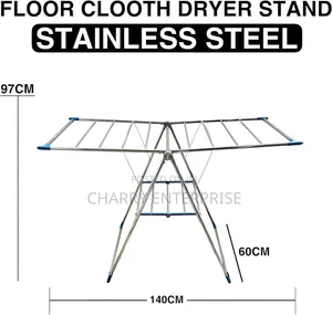 Premium Foldable Steel Clothes Drying Rack Space Saving