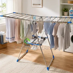 Premium Foldable Steel Clothes Drying Rack Space Saving
