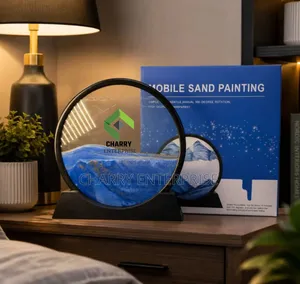 Mobile Sand Painting Circular Moving Sand Art Decor for Office Home