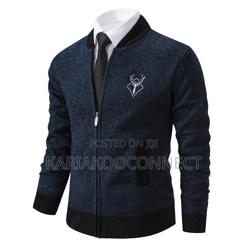 Casual Zip-Up Knit Cardigan Jacket