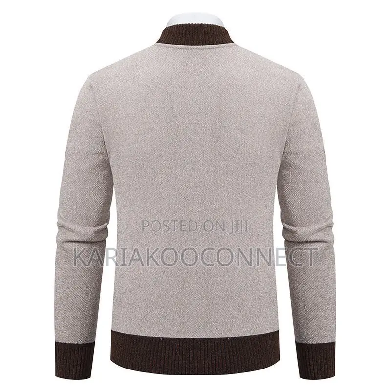 Casual Zip-Up Knit Cardigan Jacket