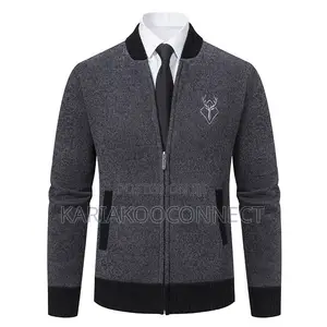 Casual Zip-Up Knit Cardigan Jacket