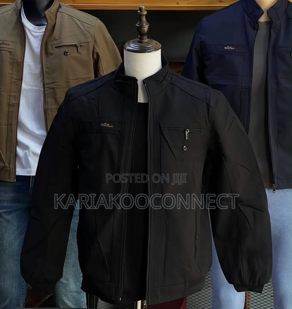 Zip-Up Knit Bomber Cardigan Jacket
